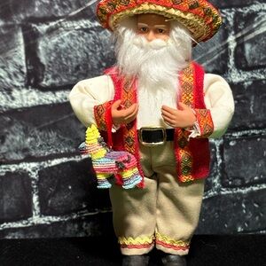 Santa’s Workshop Handcrafted Collectibles Santa Claus Piñata Pancho Claus Figure
